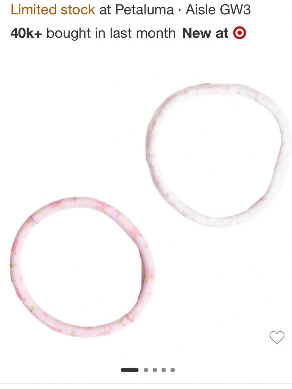 LoveShackFancy x Target Pink Blooming Heirloom Strawberry Macaroon mini hair Set